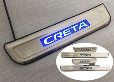 Chine Des plaques de seuil de portes latérales à lumière bleue LED durables pour Hyundai IX25 CRETA 2014 2015 fournisseur