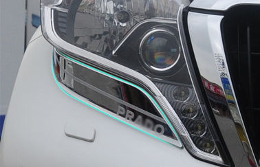 Chine Encadrements de phare de Chrome/couvertures professionnels phare de voiture pour Toyota Prado FJ150 2014 fournisseur
