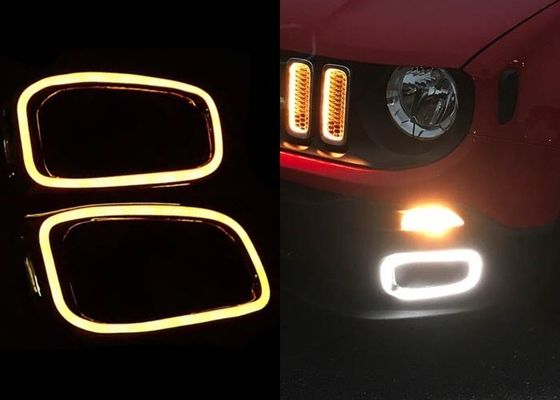 Un bon prix. Cadre de lampe à brouillard avec lampes de course de jour à LED pour JEEP Renegade 2016 2017 en ligne