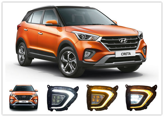 Un bon prix. Hyundai Creta 2018 2019 Lampes à brouillard à LED, feux de jour avec indice de virage jaune en ligne