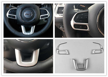Un bon prix. Plastique ABS Auto Parties de garniture intérieure Volant Garniture Chrome pour Jeep Compass 2017 en ligne