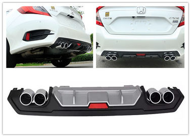 Un bon prix. HONDA New Civic 2016 Auto Body Kits, Sport style diffuseur de pare-chocs arrière avec boutons de silencieux en ligne