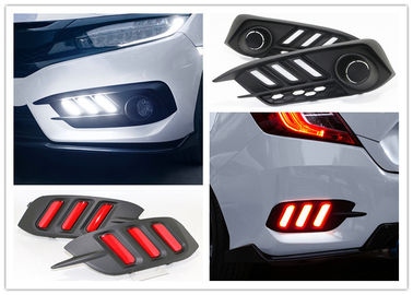 Un bon prix. Bonnes performances LED de jour lampes de course lampes de brouillard et lampes de pare-chocs arrière Pour Honda New Civic 2016 2018 en ligne