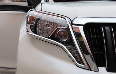 Un bon prix. Balises de phares en plastique ABS chrome pour Toyota Prado FJ150 2014 en ligne